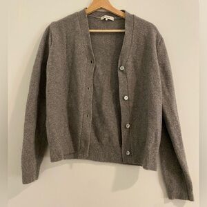 gray wool cardigan 🩶🤍